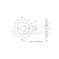 Esjot Front Sprocket 16T for Honda CB 650 C Custom 1980-1981