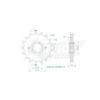 Esjot Front Sprocket 17T for Honda CB 1300 S non ABS 2005-2014