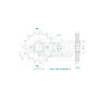 Esjot Front Sprocket 15T for Yamaha XS 250 R 1981-1983