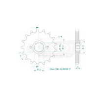 Esjot Front Sprocket 17T 50-35006-17