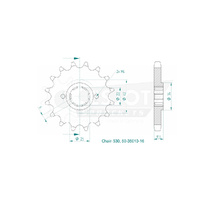 Esjot Front Sprocket 16T 50-35010-16