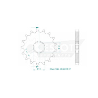 Esjot Front Sprocket 17T for Yamaha XS 650 SE 1981-1983