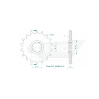 Esjot Front Sprocket 18T for Yamaha FZ1 1000 N 2006-2014