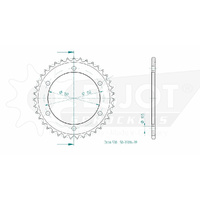 Esjot Rear Sprocket 39T for Yamaha XJR 1200 SP 1997-1998
