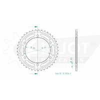 Esjot Rear Sprocket 41T for Yamaha FZS 600 Fazer 2002