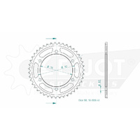 Esjot Rear Sprocket 43T for Yamaha FZS 600 Fazer 1998-2001