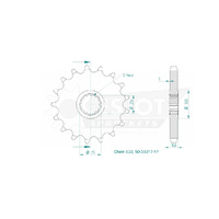 Esjot Front Sprocket 17T 50-35017-17