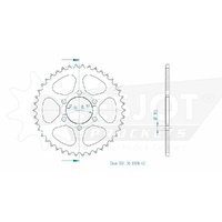 Esjot Rear Sprocket 42T for Suzuki GSX 400 E 1980-1981