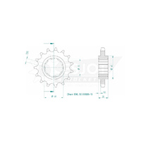 Esjot Front Sprocket 15T for Ducati 900 SS 1975-1982