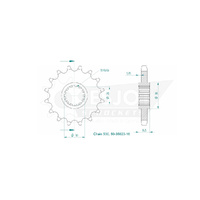 Esjot Front Sprocket 16T for Honda CBR 1000 SA Fireblade SP ABS 2014-2016