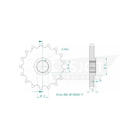 Esjot Front Sprocket 17T 50-35039-17