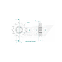 Esjot Front Sprocket 13T 50-35043-13
