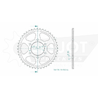 Esjot Rear Sprocket 44T 50-35043-44
