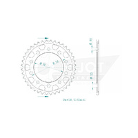 Esjot Rear Sprocket 40T for Honda CB 1300 S non ABS 2008
