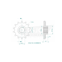 Esjot Front Sprocket 14T for Ducati 1260 Multistrada 2018-2020