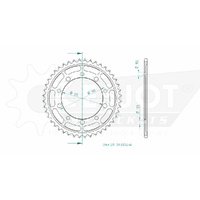 Esjot Rear Sprocket 44T for Suzuki GSX 1300 R Hayabusa 2008-2023