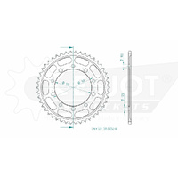 Esjot Rear Sprocket 46T for Suzuki GSX 1400  2002-2007
