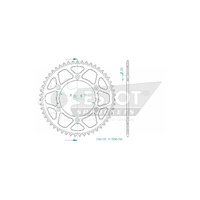 Esjot Rear Sprocket 51T for KTM 350 XCF-W Six Days 2000