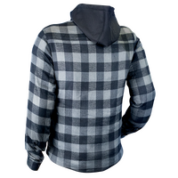 Motodry Hunter Flannel (Kevlar) Black/Grey (With Hood)