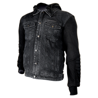 Motodry Stone Hoodie Kevlar Black (With Zip Hood)