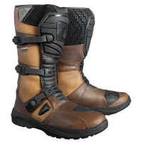 Motodry Boots Trekker Adventure Leather Waterproof Mens Black/Brown