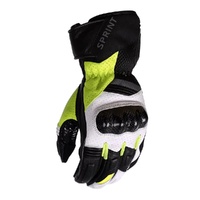 Motodry Gloves Sprint Lea Tex Black White Fluro