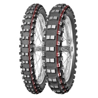 Mitas Tyre Terra Force MX Med-Hard 110/90-19 62M Motocross Red & Green Stripe