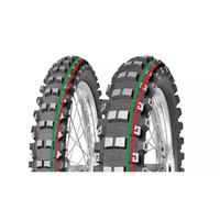 Mitas Tyre Terra Force MX Med-Hard 120/80-19 63M Motocross Red & Green Stripe