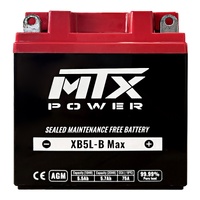 MTX AGM Battery for Suzuki DR650S 1990-1991