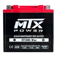 MTX Hi Perf AGM Battery for Harley XL1200NS Sportster Iron 2019-2021 T14HLMAX