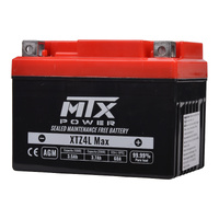 MTX Hi Performance AGM Battery for SYM 50 Red Devil 2004-2016