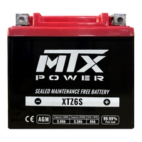 MTX AGM Battery for Husqvarna SM450R Motard 2002-2013 MTXBTZ6S
