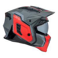Nitro Helmet NZ302 Fighter Grey/Orange