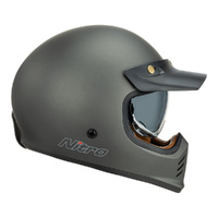 Nitro Helmet MX502 Retro MX Satin Graphite 