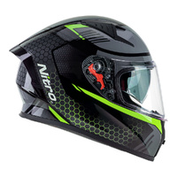 Nitro Helmet N501 Apex DVS Black/Green