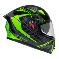 Nitro Helmet N501 Fuse DVS Gloss Green/Grey/Black