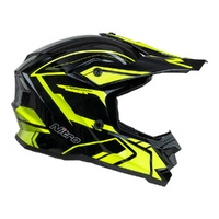 Nitro Helmet MX710 Youth Shard Ii Fluro Yellow/Black