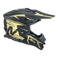 Nitro Helmet MX760 Podium Satin Black/Gold