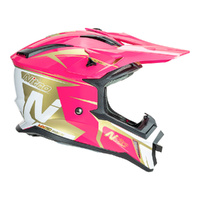Nitro Helmet MX760 Podium Pink/White/Gold