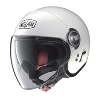 Nolan Helmet N21 Visor Open Face Classic Metal White 