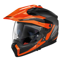 Nolan Helmet N70-2 X Adventure Stunner Flat Black/Orange/Grey 
