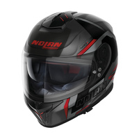 Nolan Helmet N80-8 Full Face Wanted Flat Grey/Black/Red 