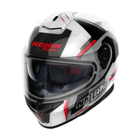 Nolan Helmet N80-8 Full Face Wanted White/Black/Red/Silver 