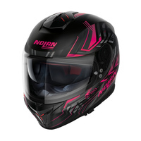 Nolan Helmet N80-8 Full Face Turbolence Flat Black/Pink 