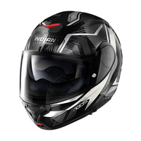 Nolan Helmet X1005 UC Flip Up Sandglass Carbon White/Grey 