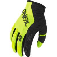 Oneal Element Gloves Racewear V.24 Black/Neon Yellow Youth
