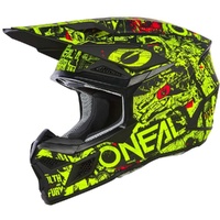 Oneal Helmet 2026 3 Series Attack Black/Neon Yellow Kids 