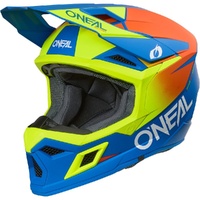 Oneal Helmet 2026 3 Series Solid Blue/Neon Yellow Kids 