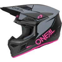 Oneal Helmet 2026 3 Series Solid Pink/Grey/Black 