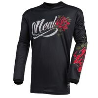Oneal 2022 Element Threat Jersey Roses Black/Red Adult Womens